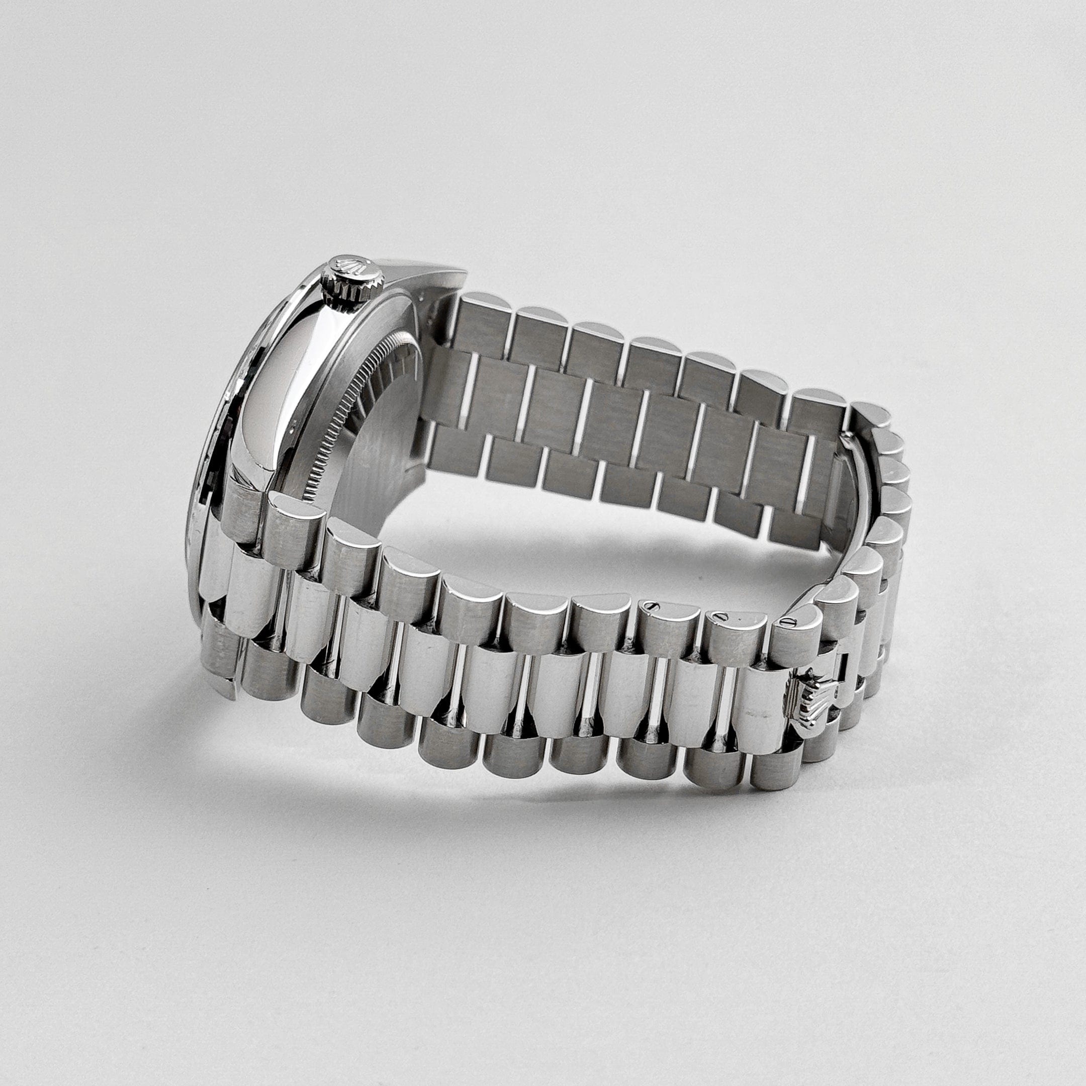 Rolex Day-Date 40 228396TBR Platinum Diamond Bezel Ice Blue Diamond Dial (2017)