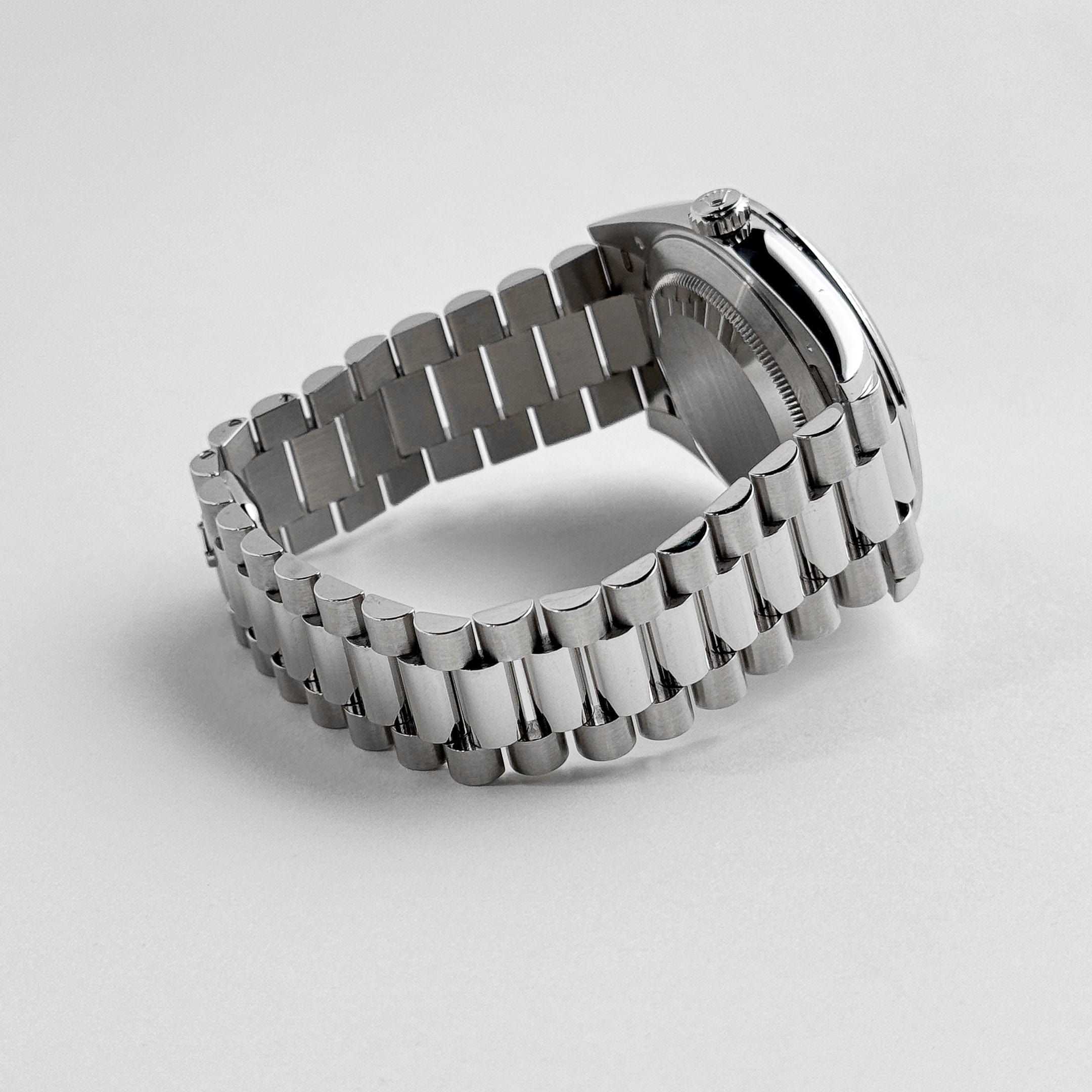 Rolex Day-Date 40 228396TBR Platinum Diamond Bezel Ice Blue Diamond Dial (2017)