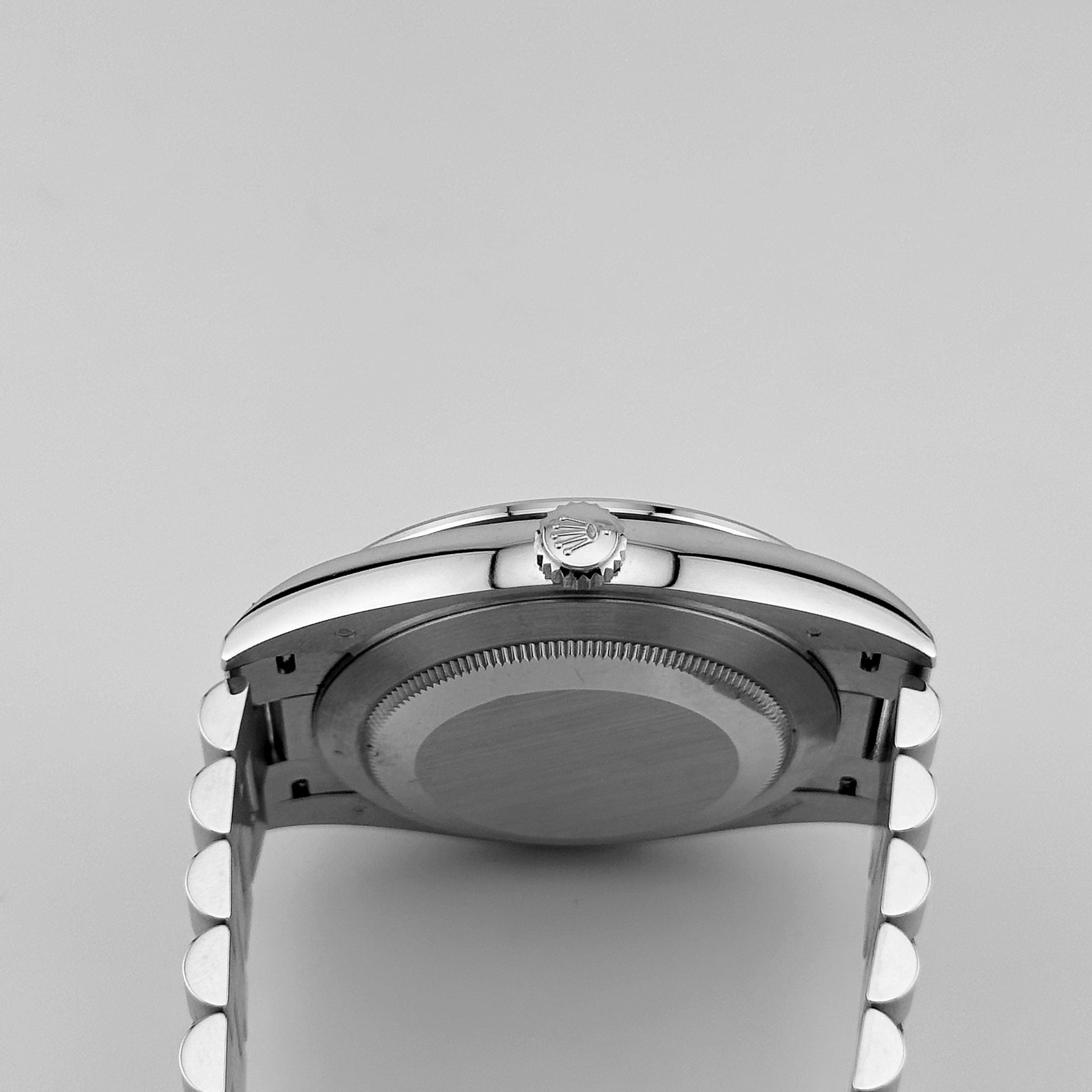 Rolex Day-Date 40 228396TBR Platinum Turquoise Stone Diamond Baguette Dial and Bezel