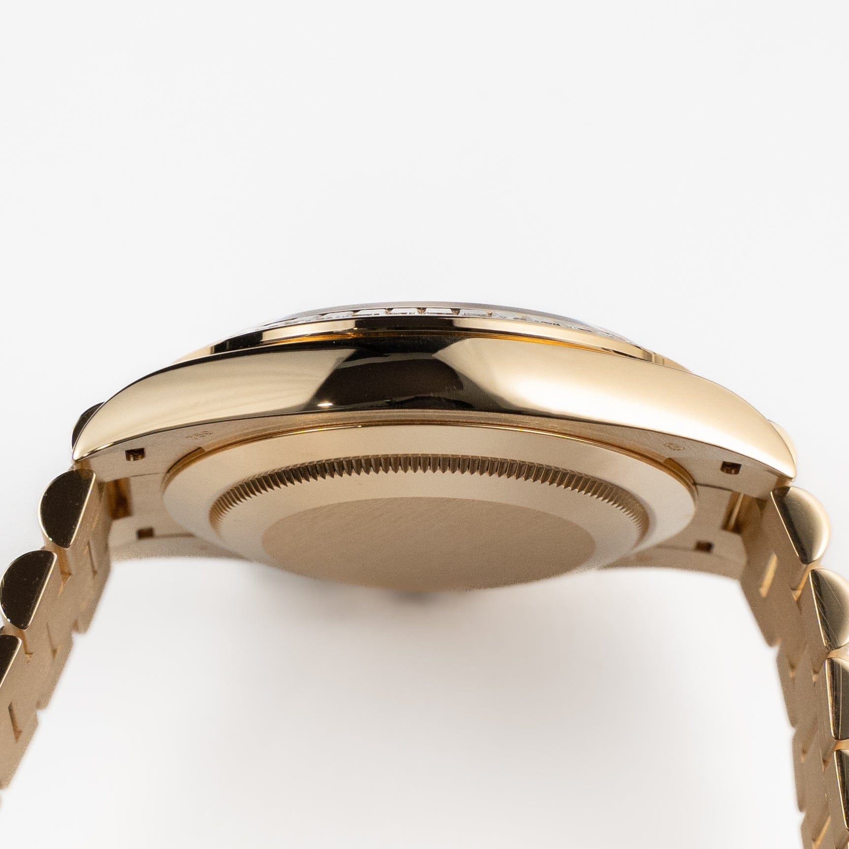 Rolex Day-Date 40 228398TBR Yellow Gold Champagne Diamond Baguette Dial Diamond Baguette Bezel (2020)