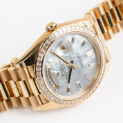Rolex Day-Date 40 228398TBR Yellow Gold Mother of Pearl Diamond Baguette Dial and Bezel (2025)