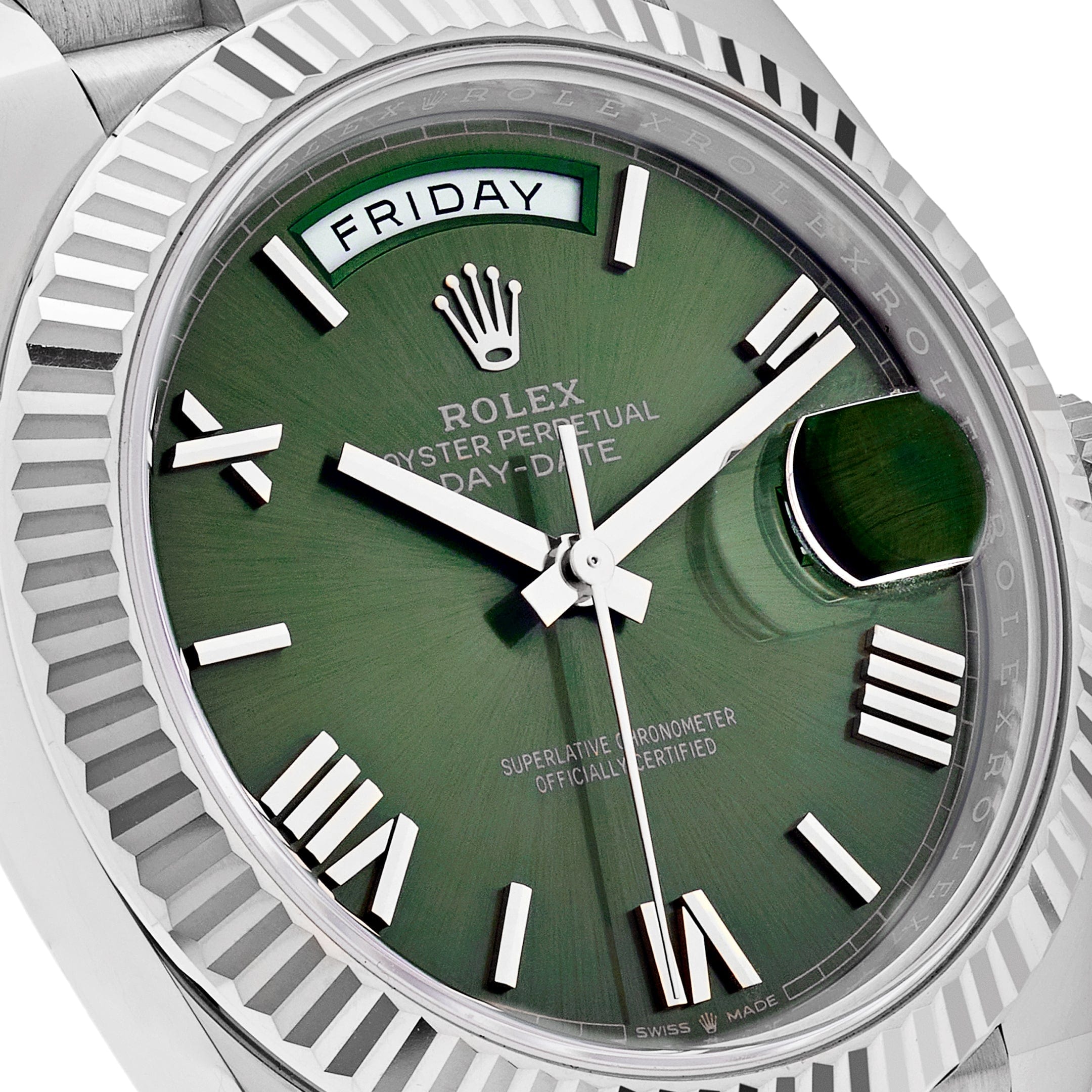 Rolex Day-Date 40 228239 White Gold Olive Dial (2020)