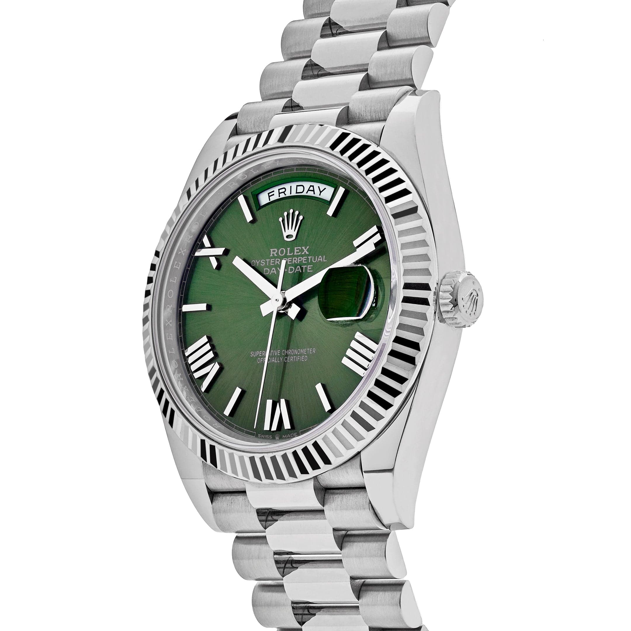 Rolex Day-Date 40 228239 White Gold Olive Dial (2020)