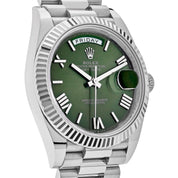 Rolex Day-Date 40 228239 White Gold Olive Dial (2020)