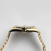 Rolex Day-Date II 218398 Yellow Gold Champagne Ruby Dial Diamond Bezel (2010)