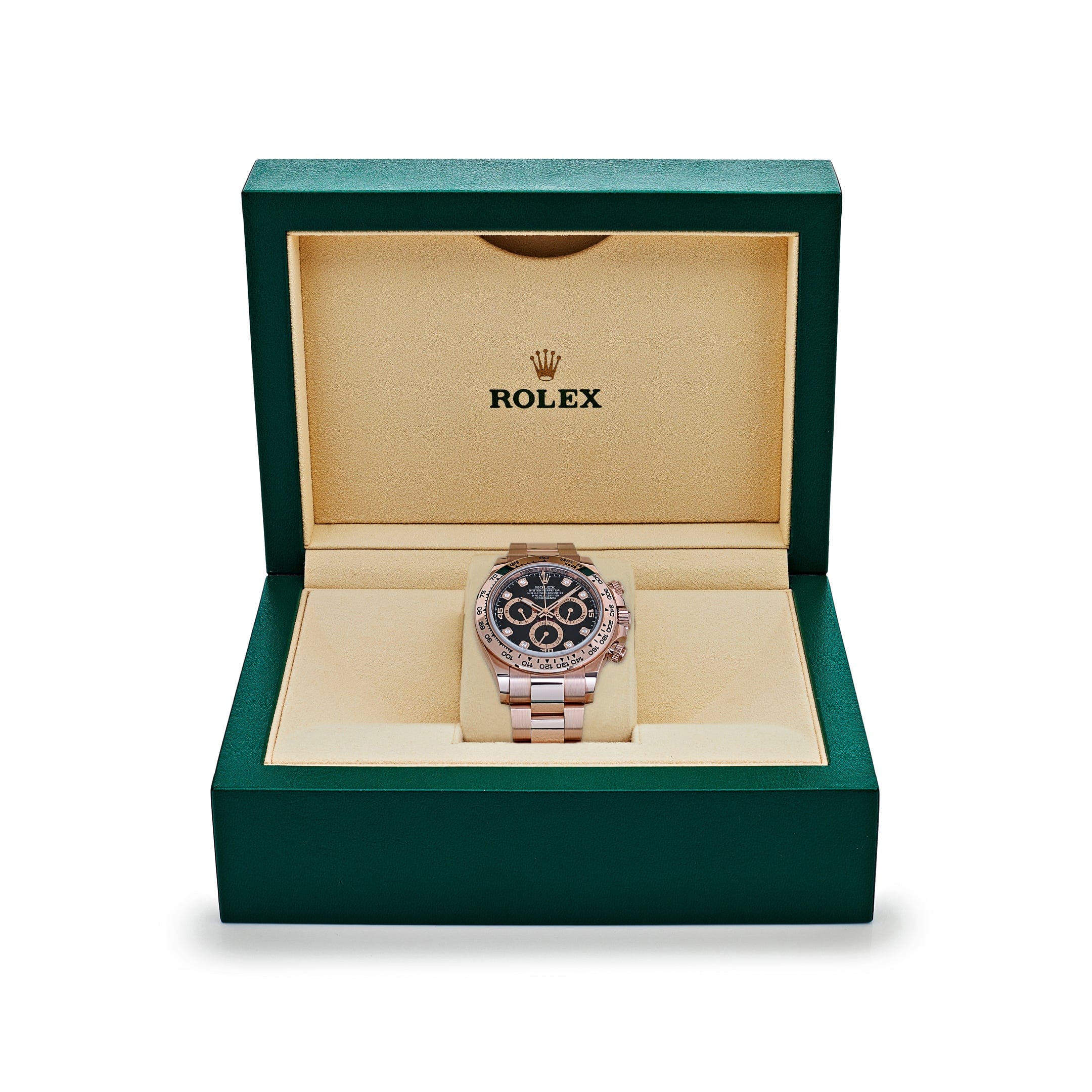 Rolex Daytona 116505 Rose Gold Black Diamond Dial