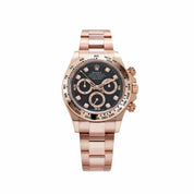 Rolex Daytona 116505 Rose Gold Black Diamond Dial