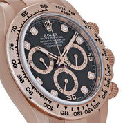 Rolex Daytona 116505 Rose Gold Black Diamond Dial