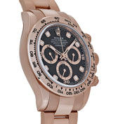 Rolex Daytona 116505 Rose Gold Black Diamond Dial