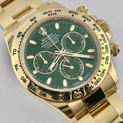 Rolex Daytona 116508 'John Mayer' Yellow Gold Green Dial (2019)