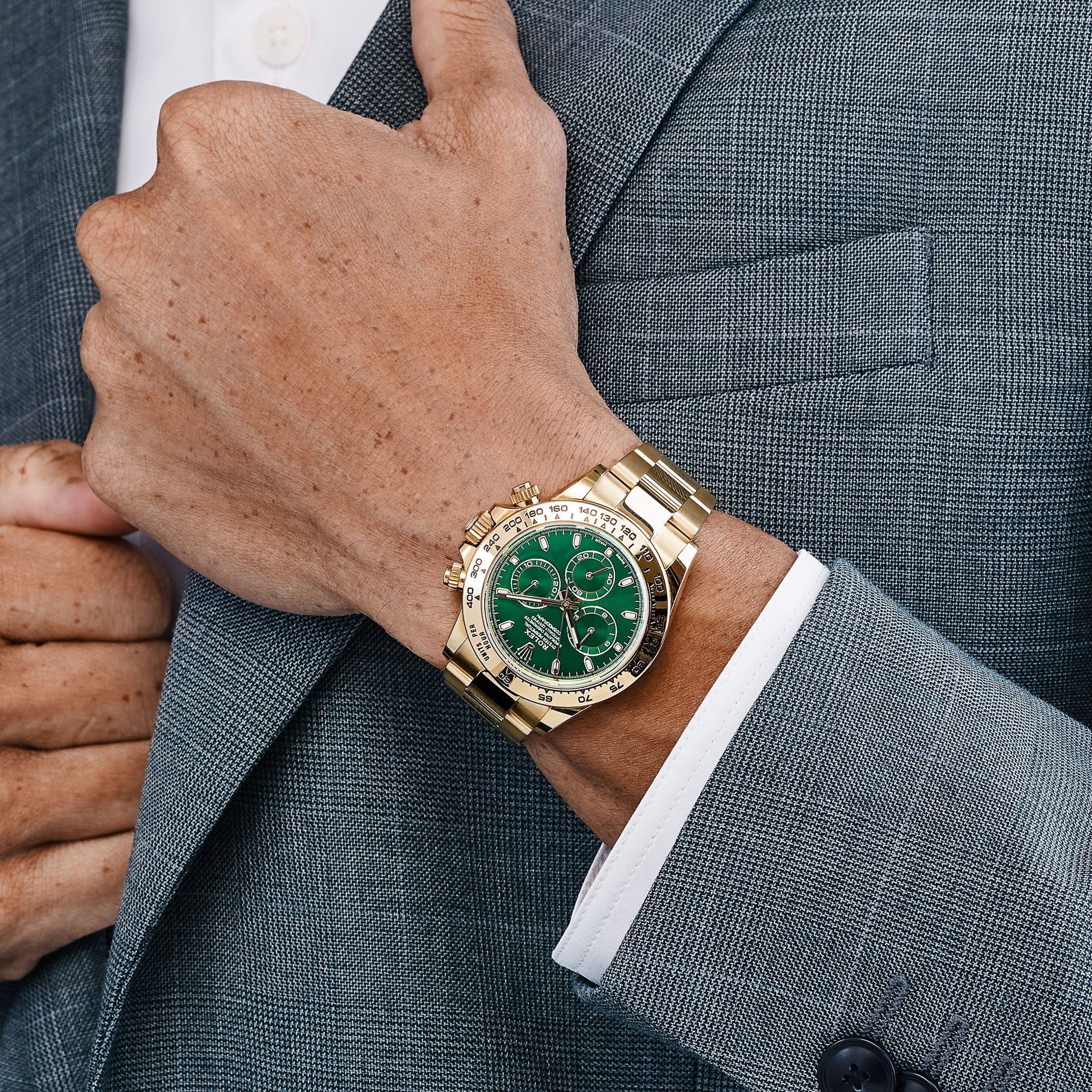 Rolex Daytona 116508 'John Mayer' Yellow Gold Green Dial (2019)