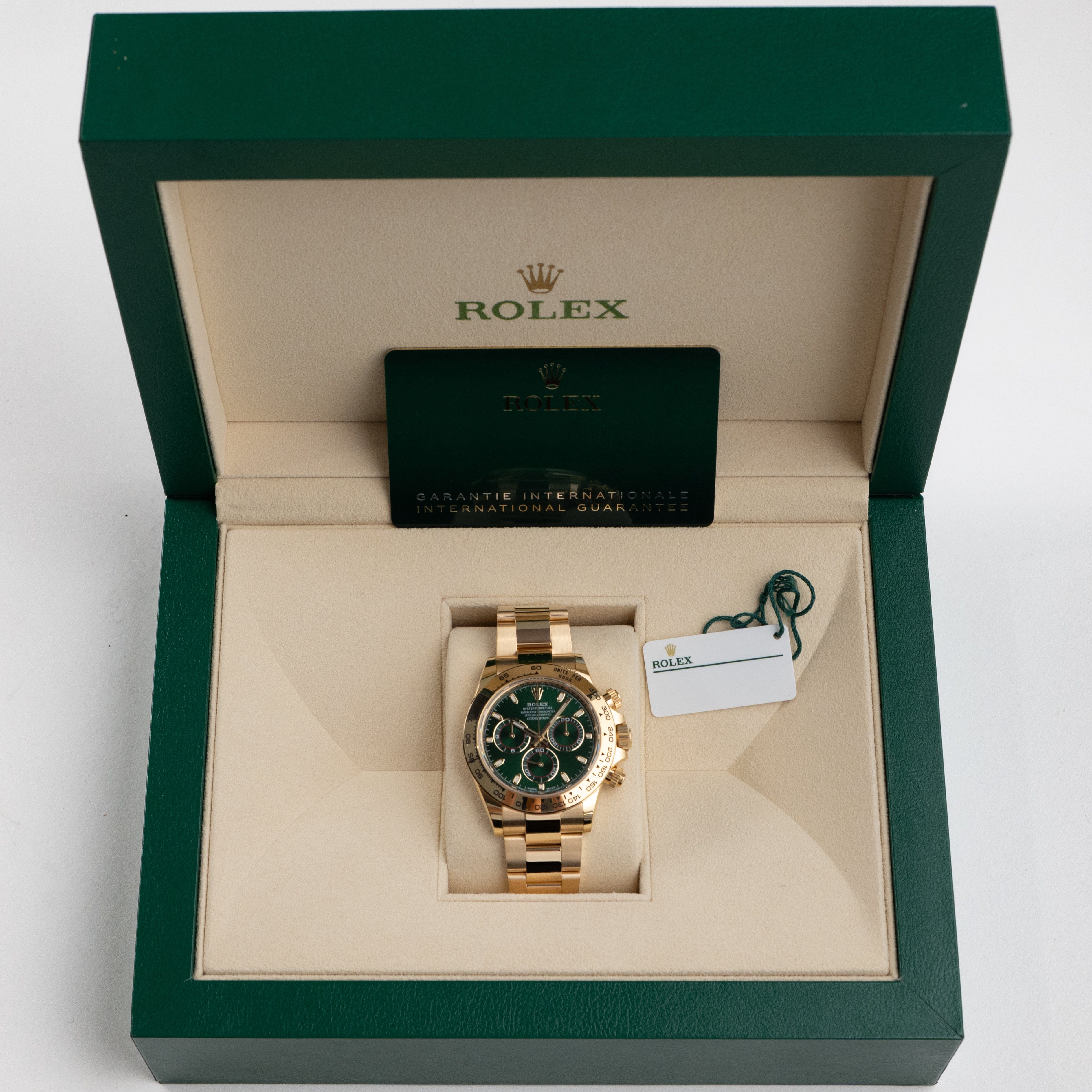 Rolex Daytona 116508 'John Mayer' Yellow Gold Green Dial (2022)