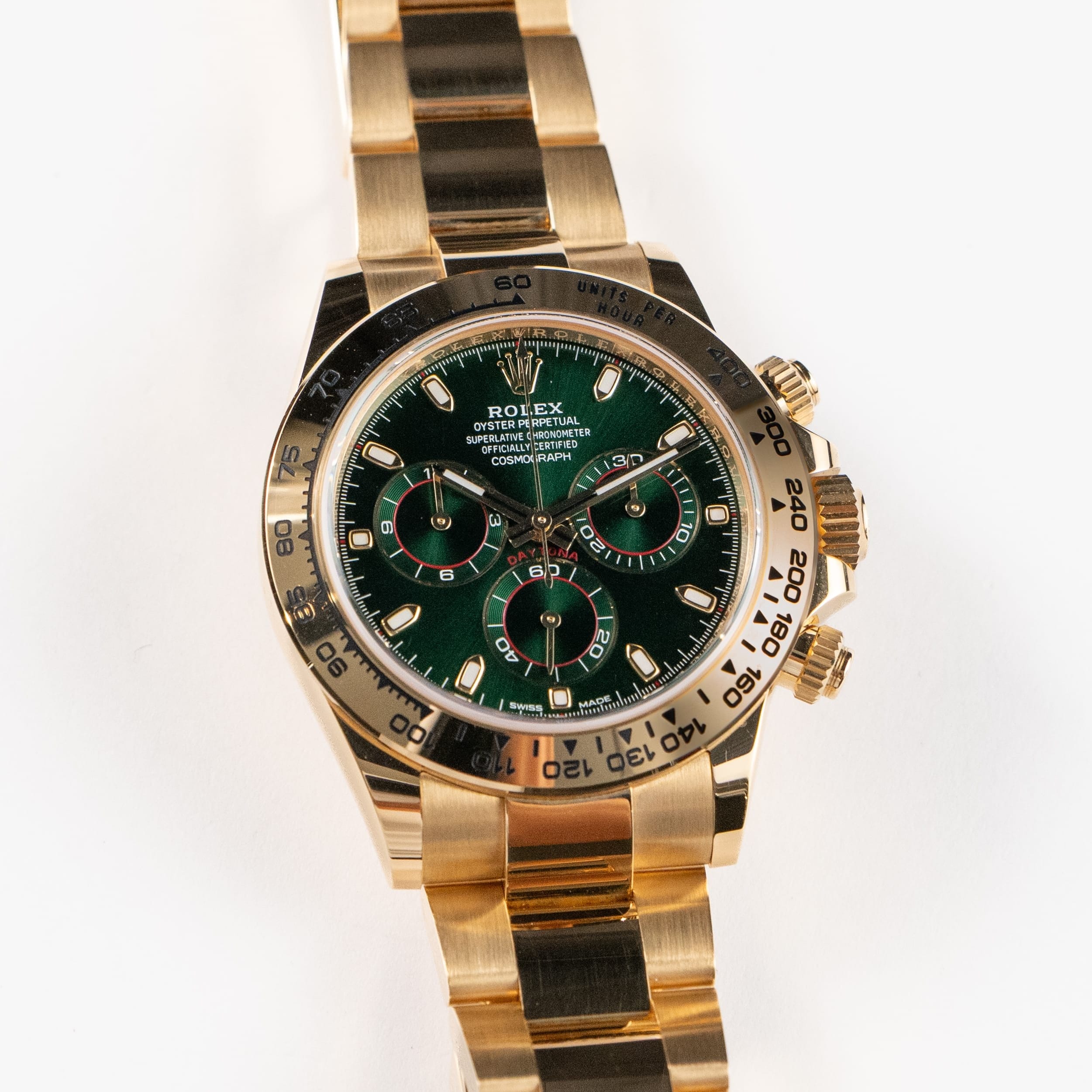 Rolex Daytona 116508 'John Mayer' Yellow Gold Green Dial (2022)