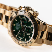 Rolex Daytona 116508 'John Mayer' Yellow Gold Green Dial (2022)