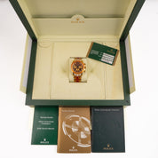 Rolex Daytona 116598SACO Yellow Gold 'Leopard' Diamond Dial Cognac Sapphire Bezel (2008)