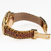 Rolex Daytona 116598SACO Yellow Gold 'Leopard' Diamond Dial Cognac Sapphire Bezel (2008)