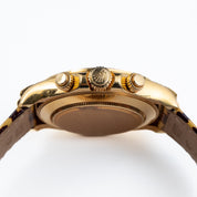 Rolex Daytona 116598SACO Yellow Gold 'Leopard' Diamond Dial Cognac Sapphire Bezel (2008)