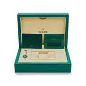 Rolex Day-Date 40 228396TBR Platinum Turquoise Stone Diamond Baguette Dial and Bezel