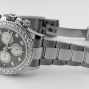 Rolex Daytona 126579RBR White Gold Mother of Pearl Diamond Dial Diamond Bezel