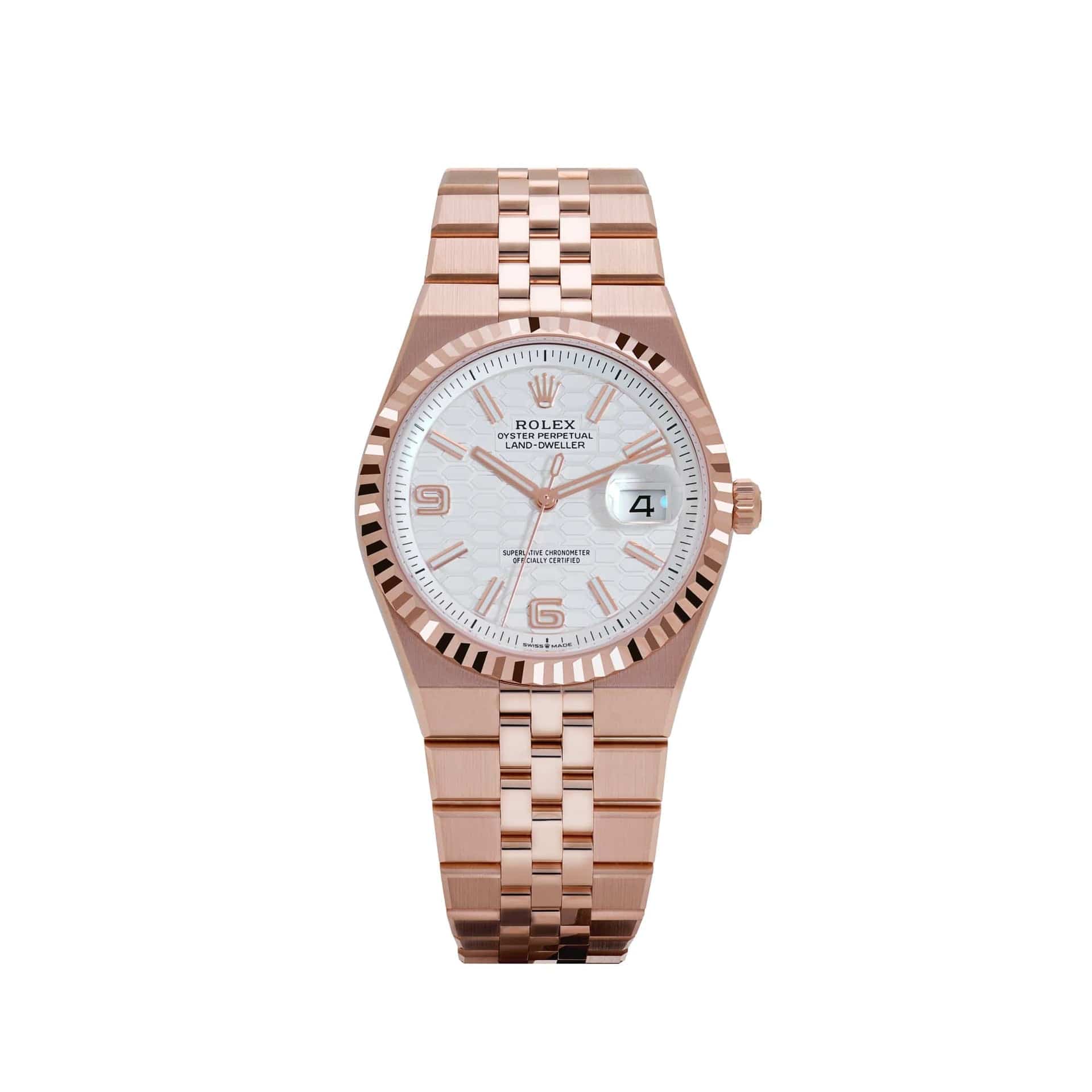 Rolex Land-Dweller 127235 Rose Gold Intense White Dial (2025)