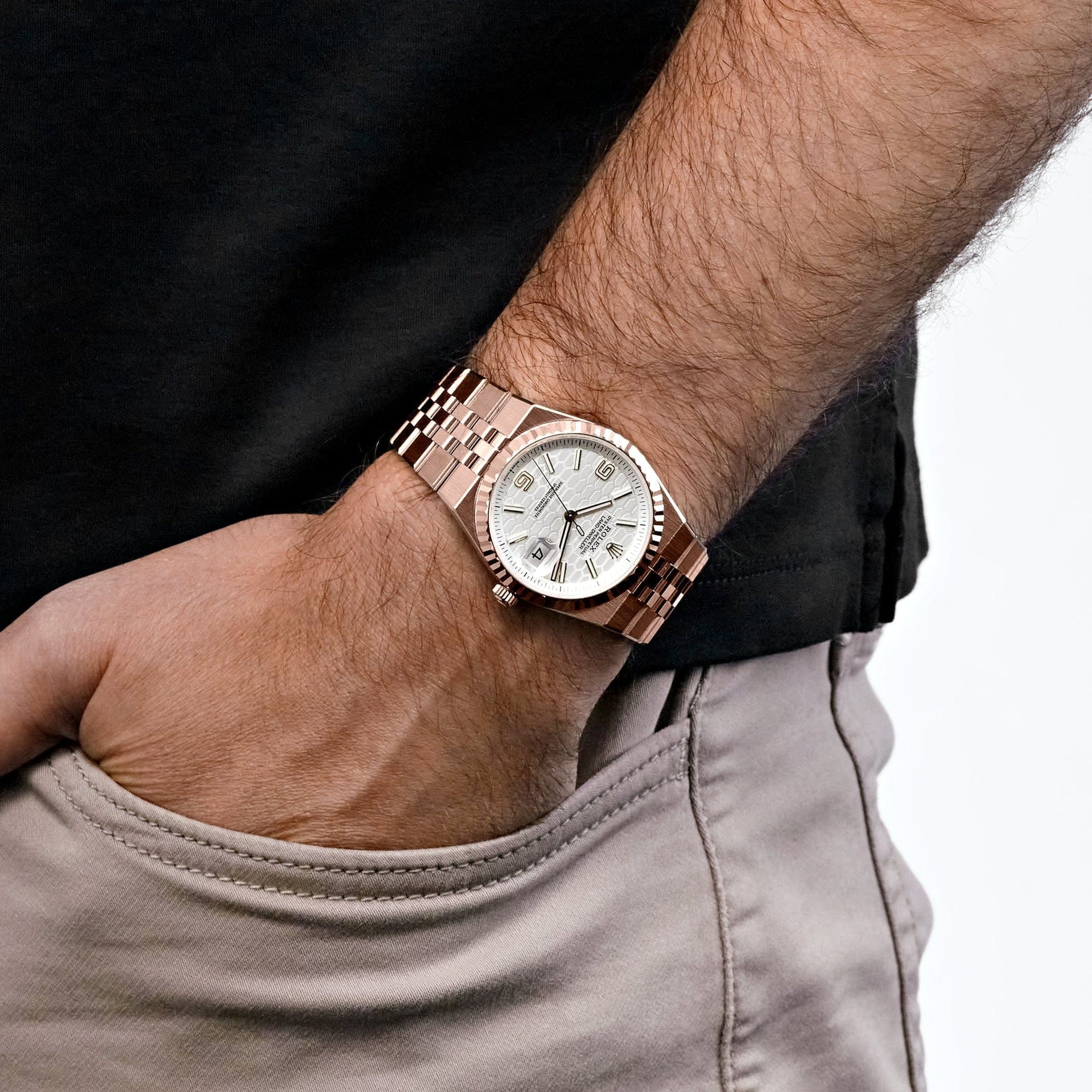 Rolex Land-Dweller 127235 Rose Gold Intense White Dial (2025)