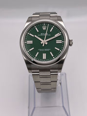 Rolex Oyster Perpetual 41 Green Dial 124300 Wrist Aficionado