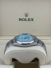 Rolex Oyster Perpetual 124300 Stainless Steel "Tiffany Blue" Turquoise Dial