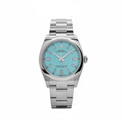 Rolex Oyster Perpetual 126000 Stainless Steel Baby Blue Dial