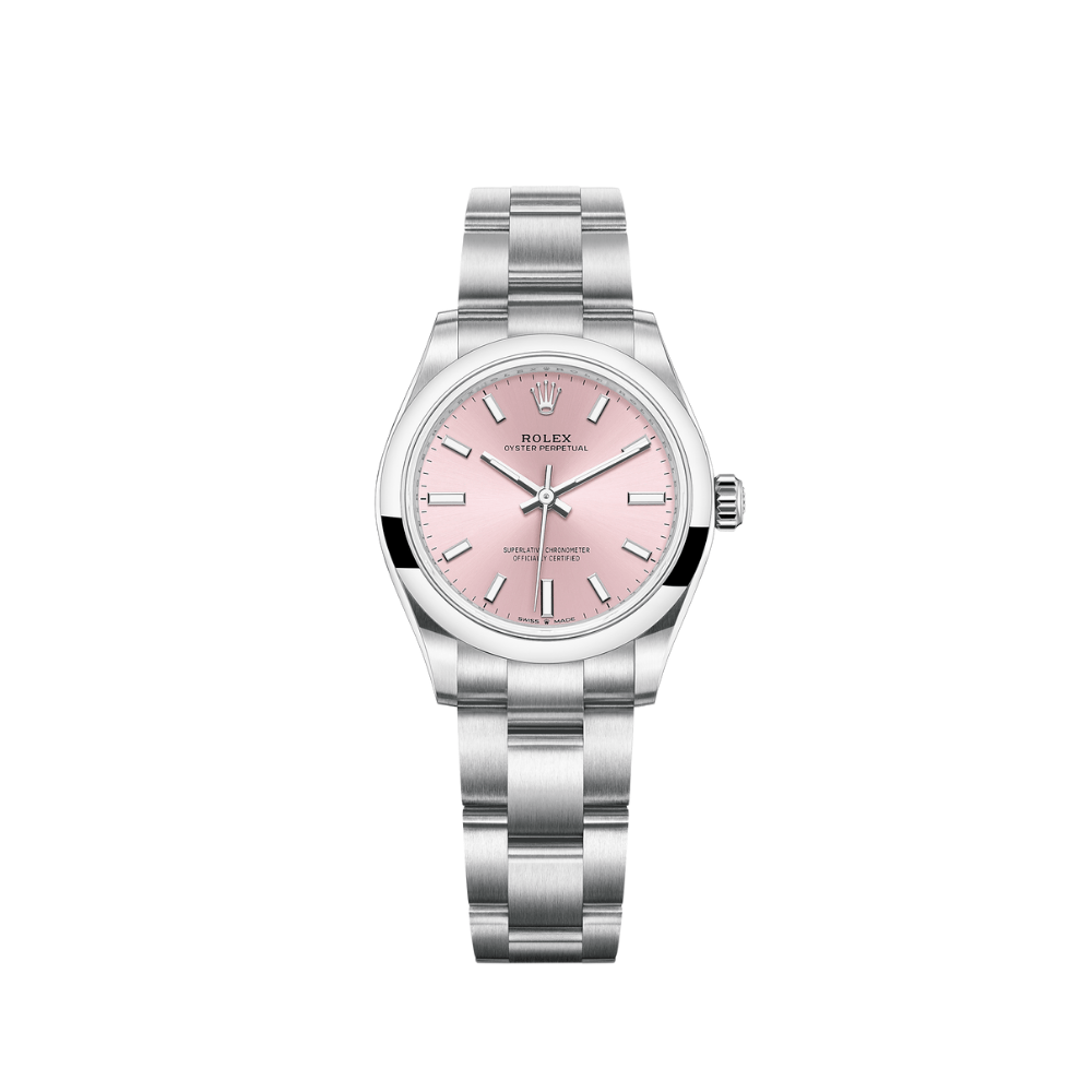 Rolex Oyster Perpetual 31 Stainless Steel  Pink Dial 277200 Wrist Aficionado