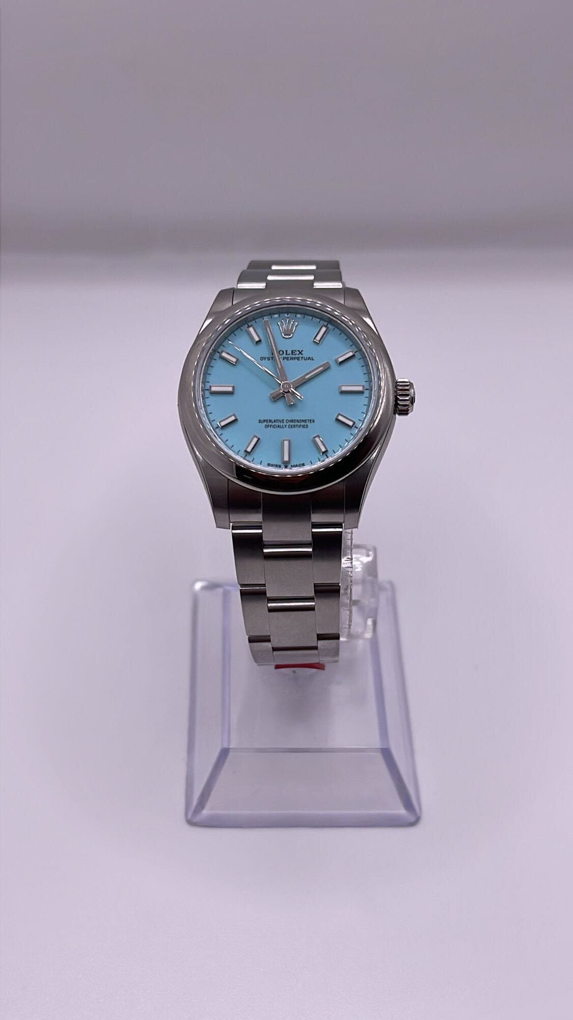 Rolex Oyster Perpetual 277200 Stainless Steel Tiffany Blue Turquoise Dial (2024)