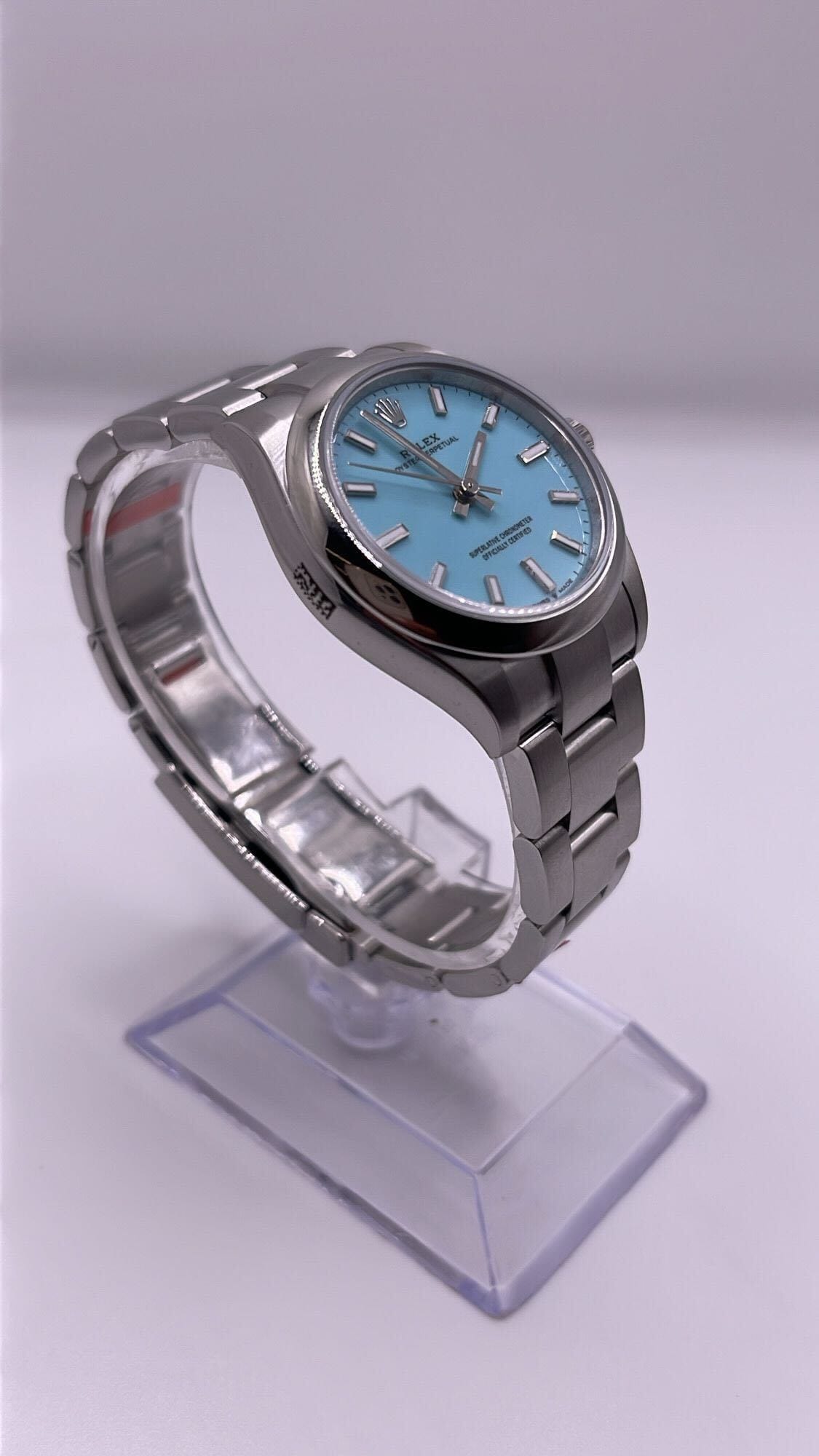 Rolex Oyster Perpetual 277200 Stainless Steel Tiffany Blue Turquoise Dial (2024)