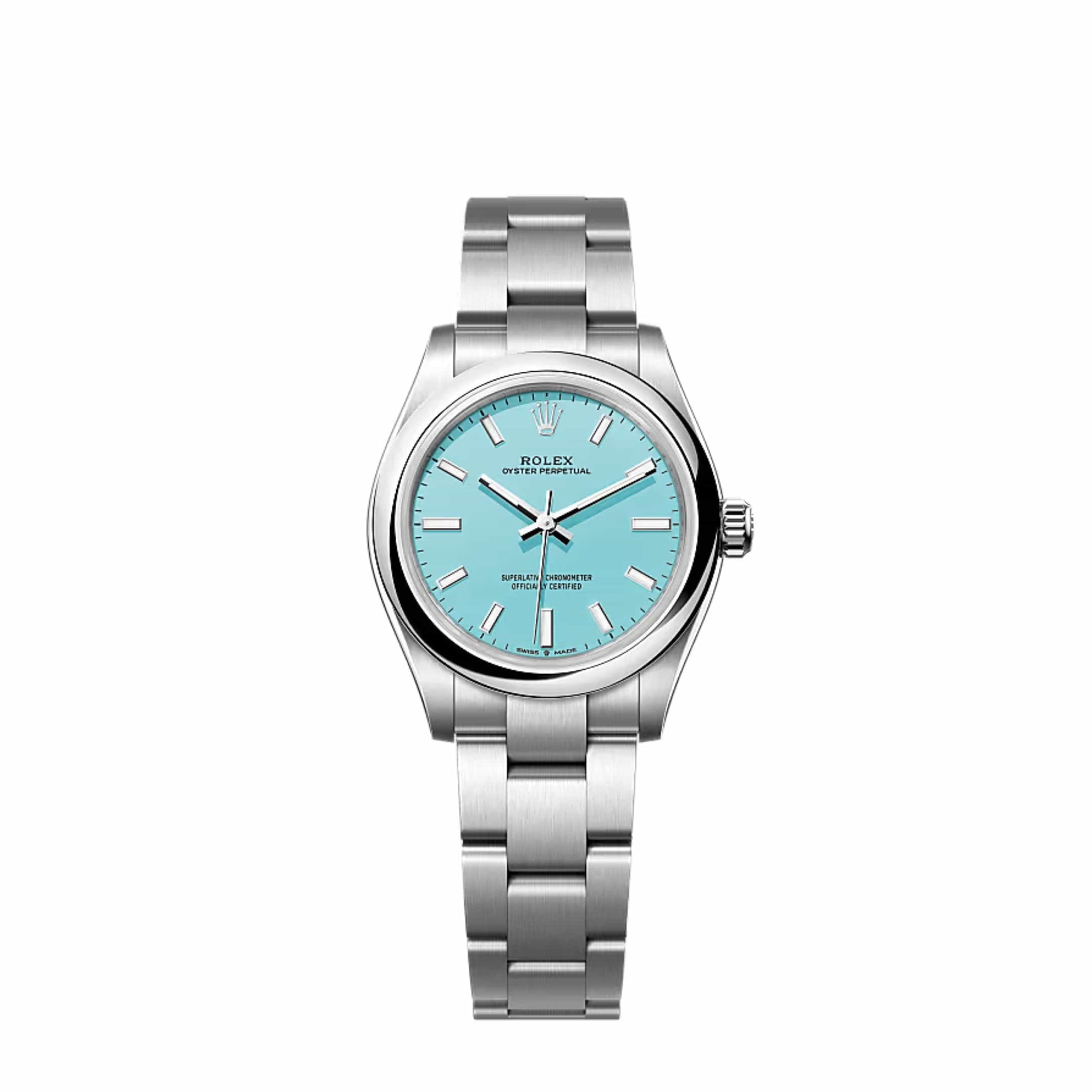 Rolex Oyster Perpetual 277200 Stainless Steel Tiffany Blue Turquoise Dial (2024)