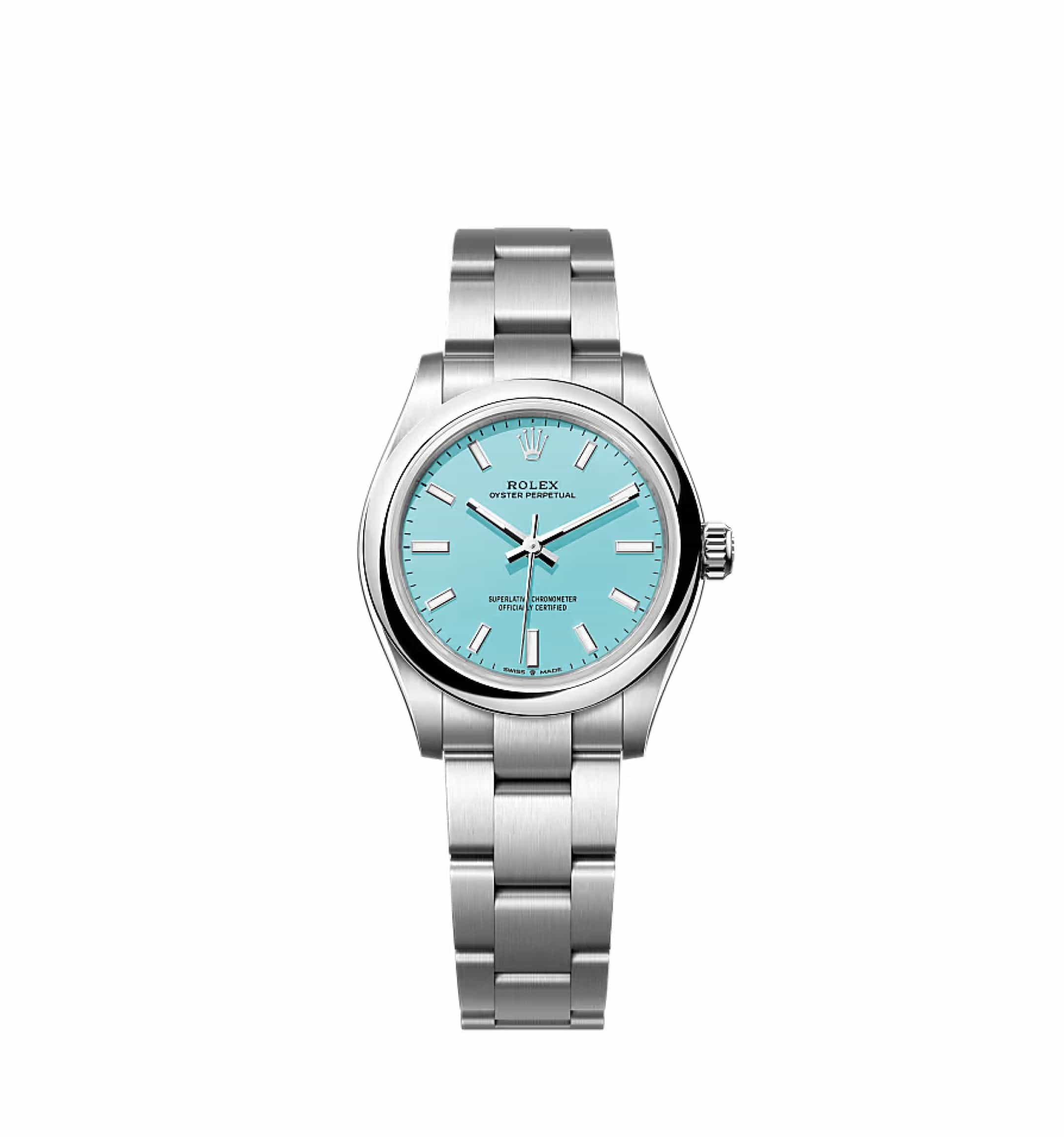 Rolex Oyster Perpetual 277200 Stainless Steel Tiffany Blue Turquoise Dial (2024)