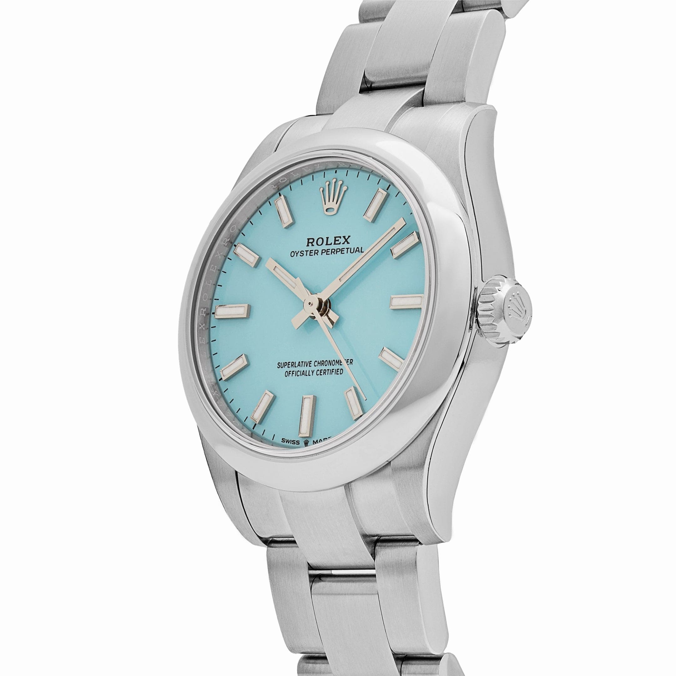 Rolex Oyster Perpetual 277200 Stainless Steel Tiffany Blue Turquoise Dial (2024)