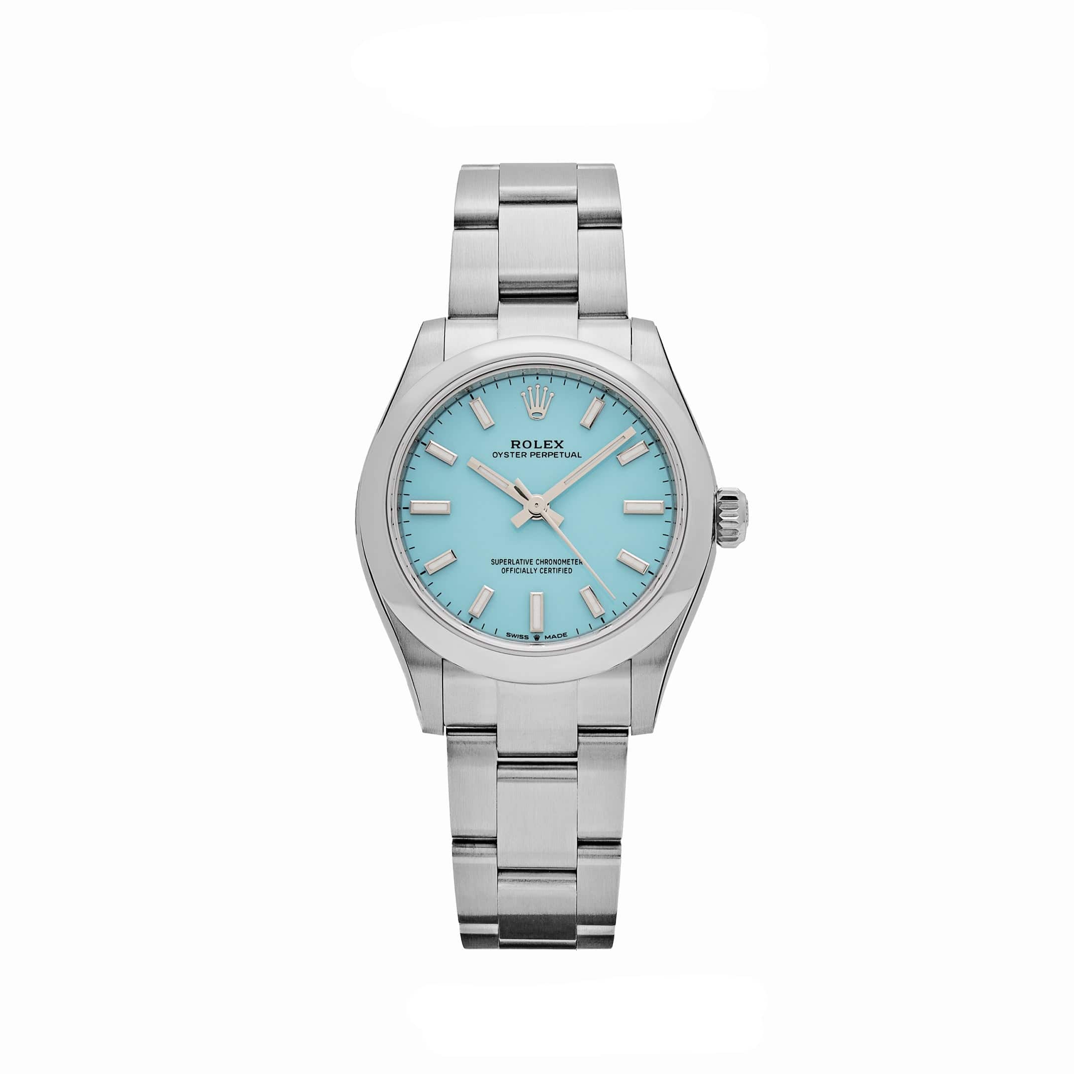 Rolex Oyster Perpetual 277200 Stainless Steel Tiffany Blue Turquoise Dial (2024)