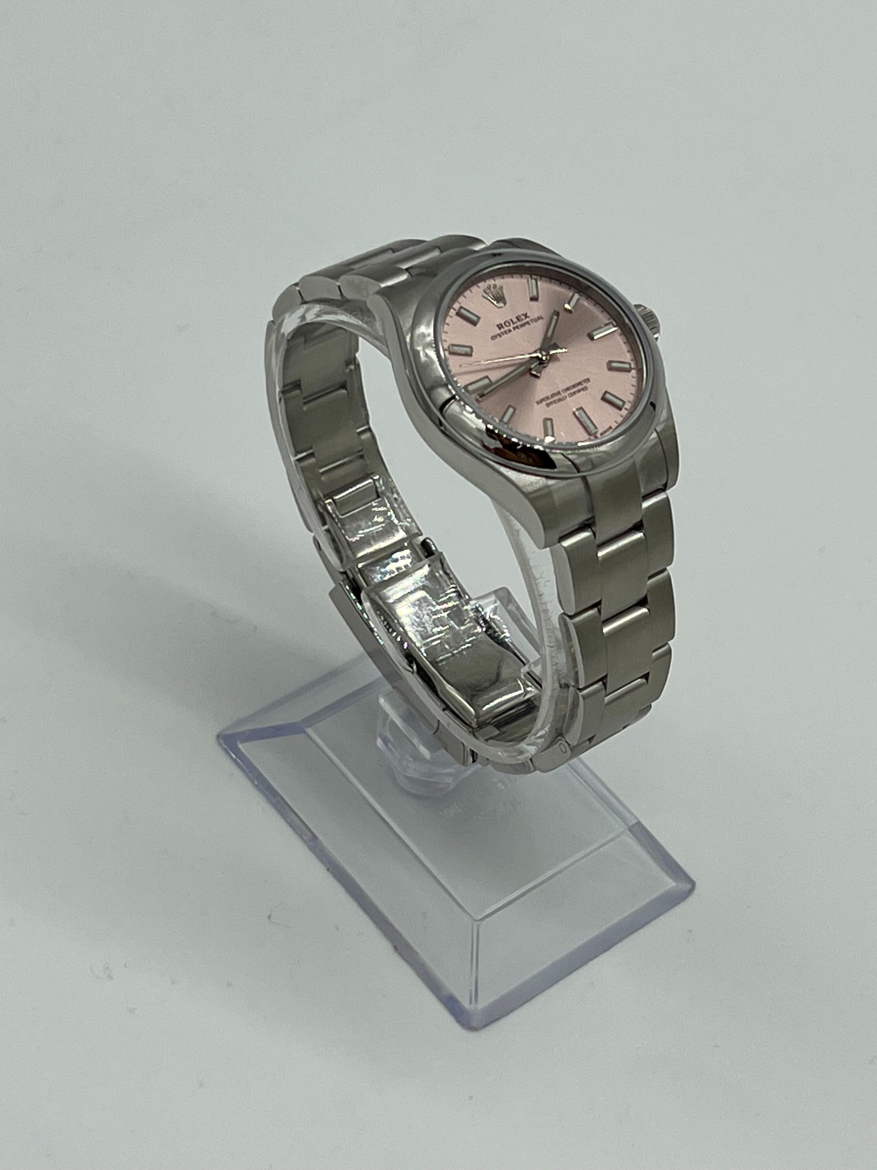 Rolex Oyster Perpetual 31 277200 'Ladies' Stainless Steel Pink Dial
