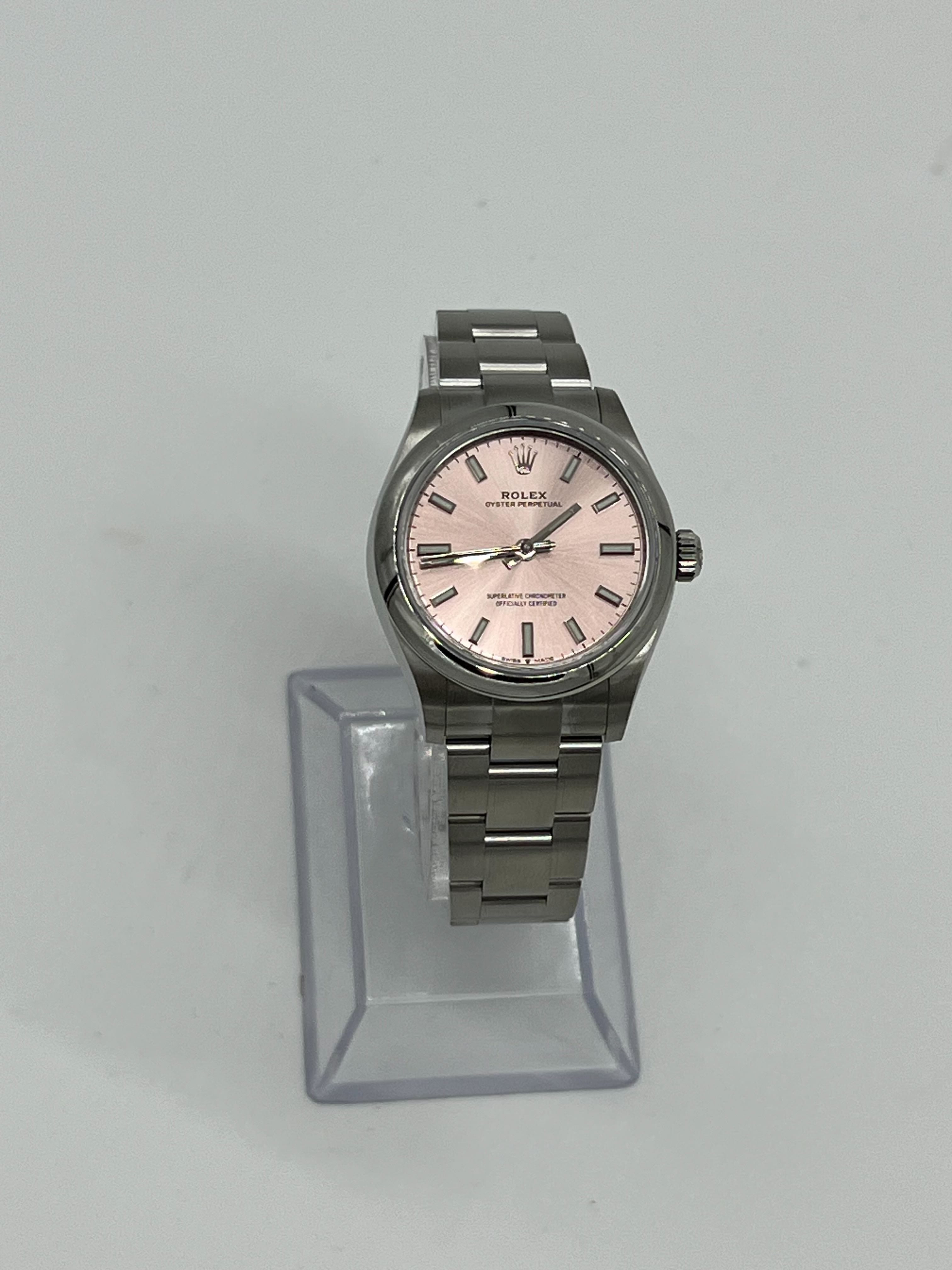 Rolex Oyster Perpetual 31 277200 'Ladies' Stainless Steel Pink Dial