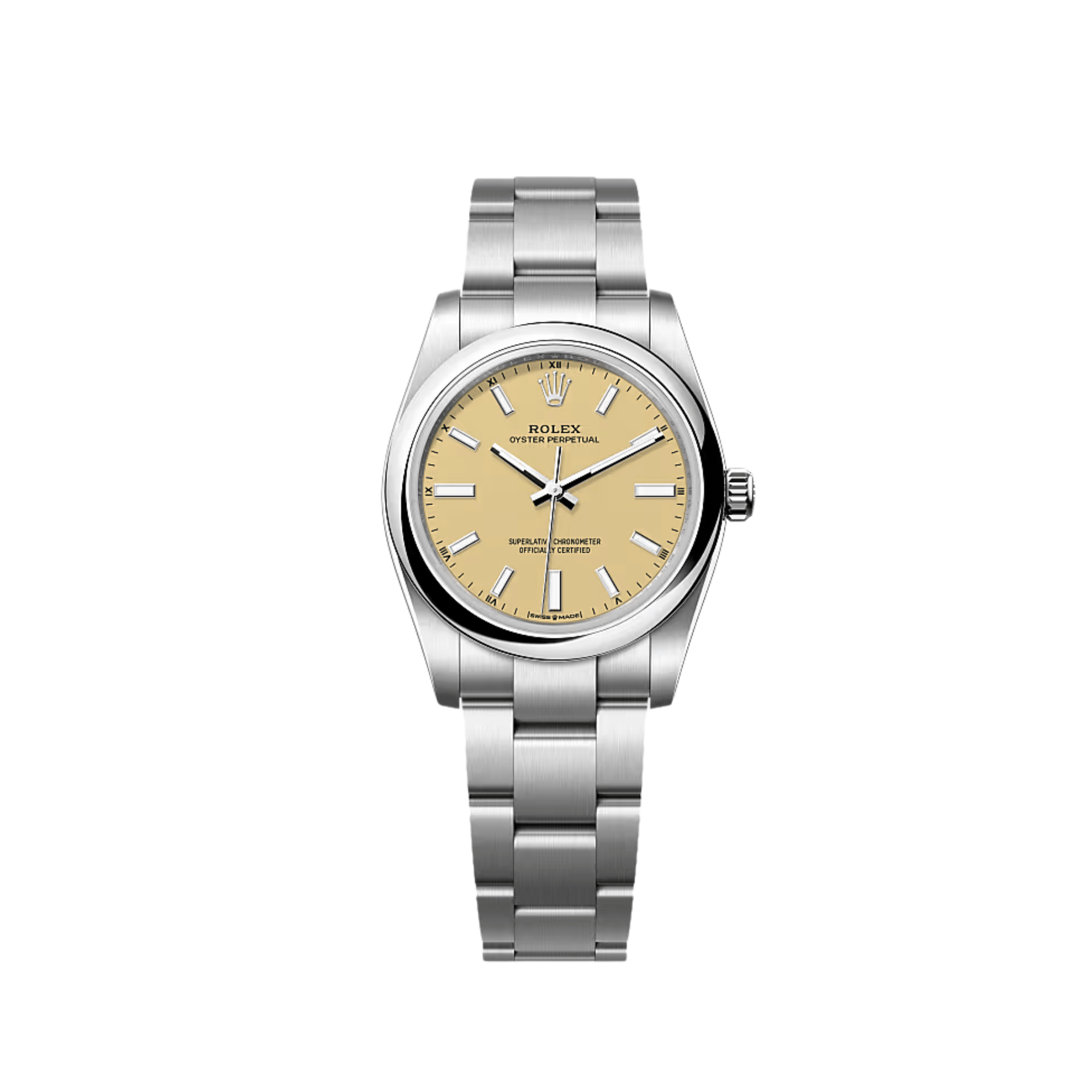 Rolex Oyster Perpetual 124200 Stainless Steel Beige Dial (2025)