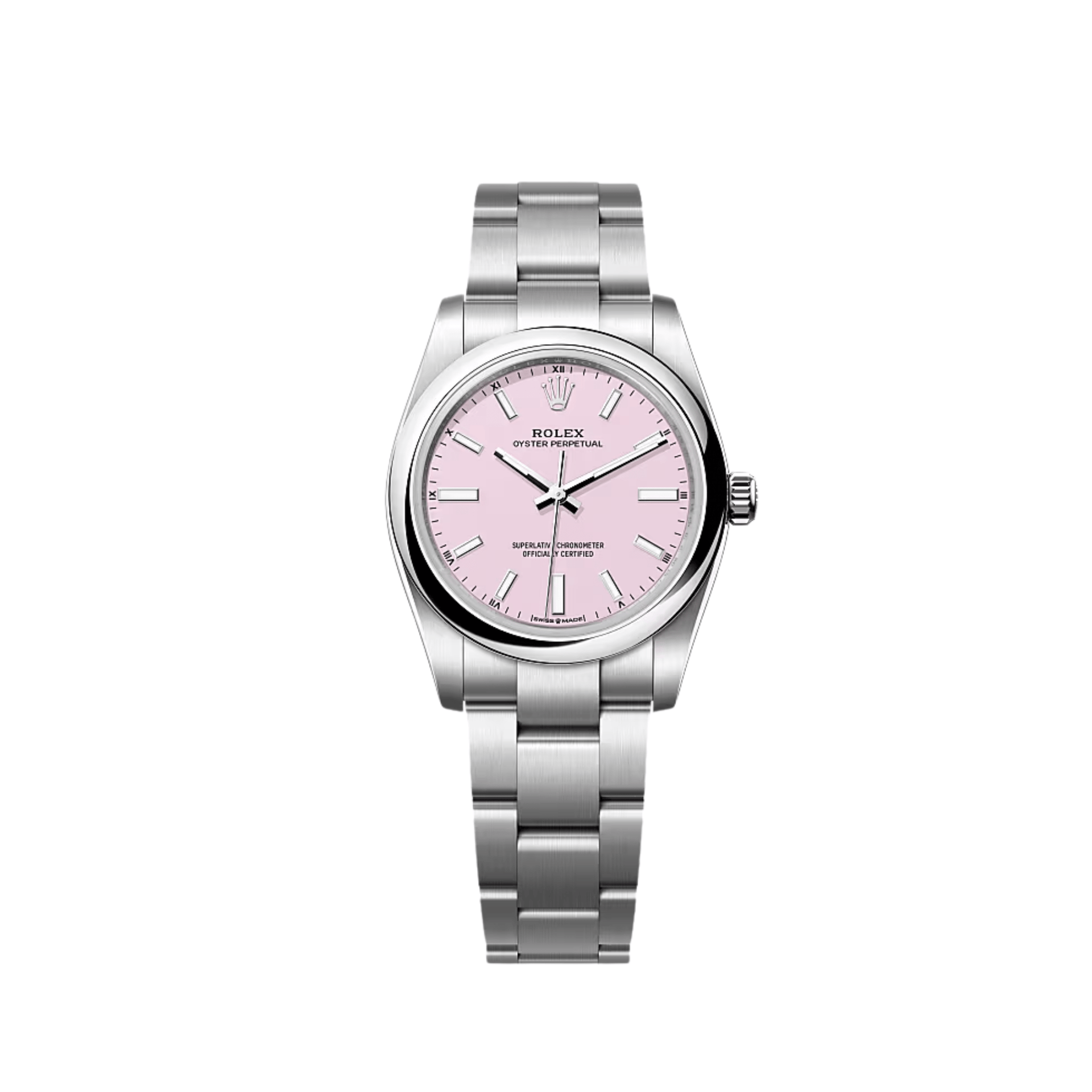 Rolex Oyster Perpetual 124200 Stainless Steel Pink Dial (2025)