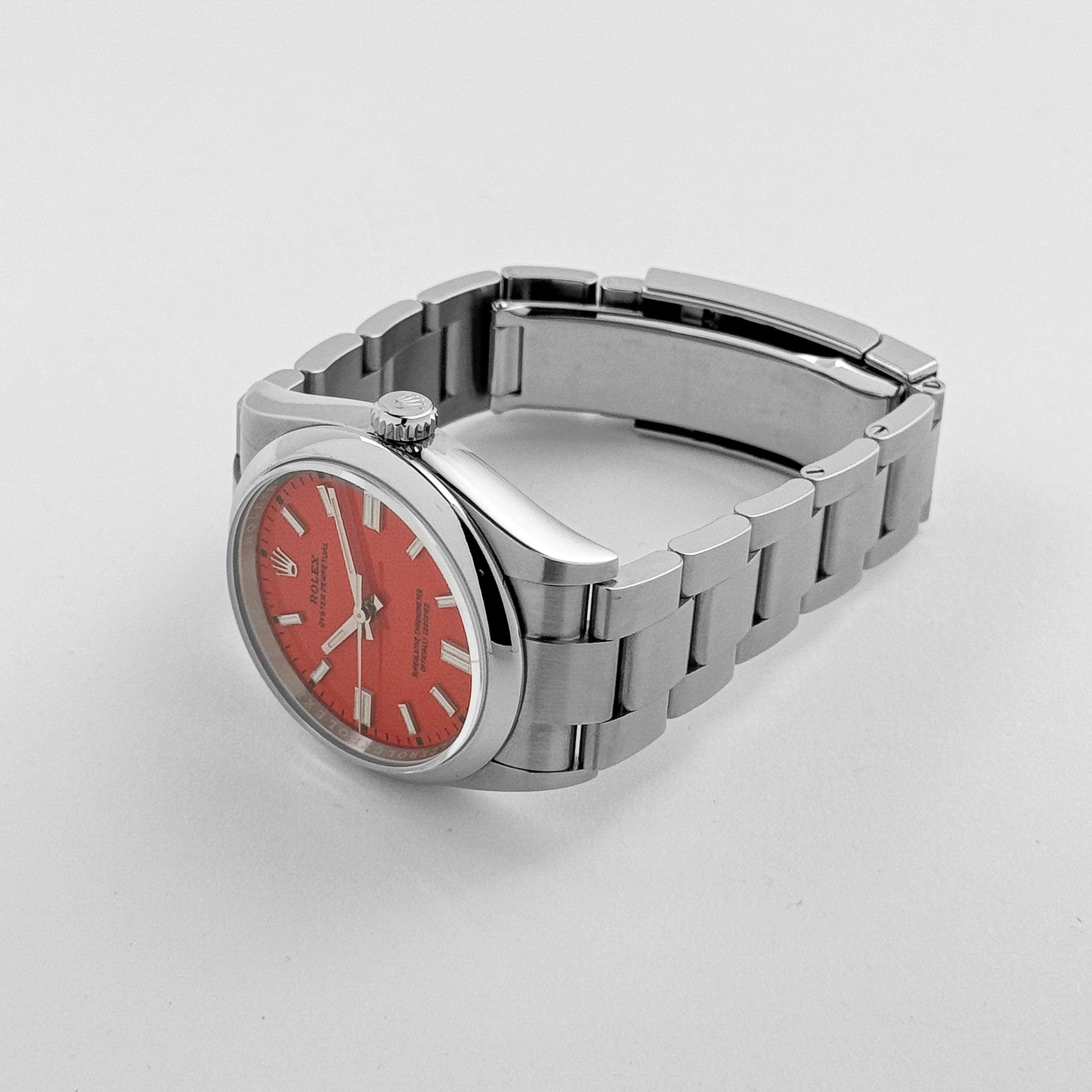Rolex Oyster Perpetual 36 126000 Stainless Steel Coral Red Dial (2020)