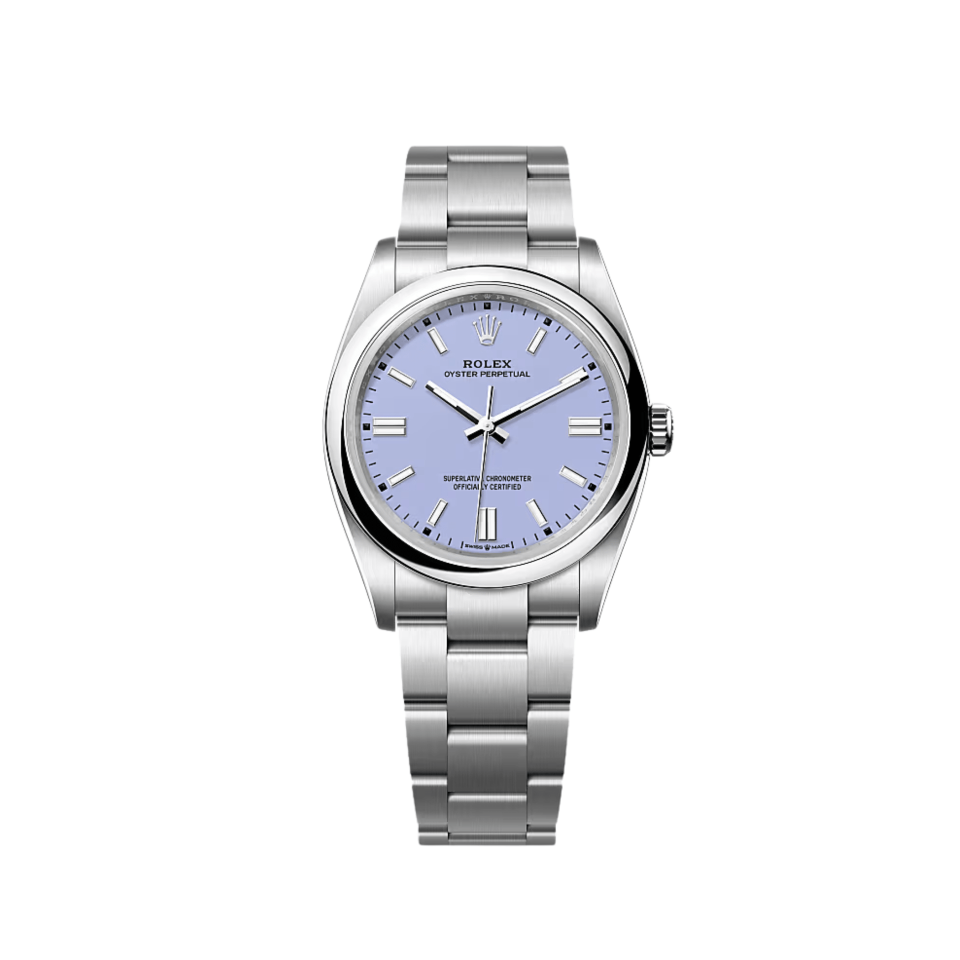Rolex Oyster Perpetual 126000 Stainless Steel Dial Lavender Dial (2025)