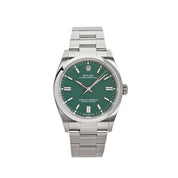 Rolex Oyster Perpetual 126000 Stainless Steel Green Dial (2023)