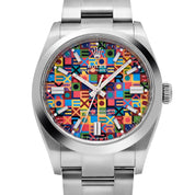 Rolex Oyster Perpetual 36 126000 Stainless Steel Multicoloured Jubilee Motif Dial (2026)