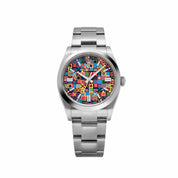 Rolex Oyster Perpetual 36 126000 Stainless Steel Multicoloured Jubilee Motif Dial (2026)