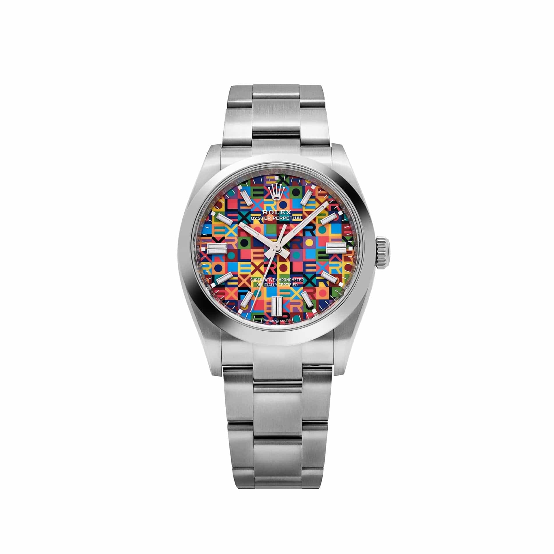 Rolex Oyster Perpetual 36 126000 Stainless Steel Multicoloured Jubilee Motif Dial (2026)