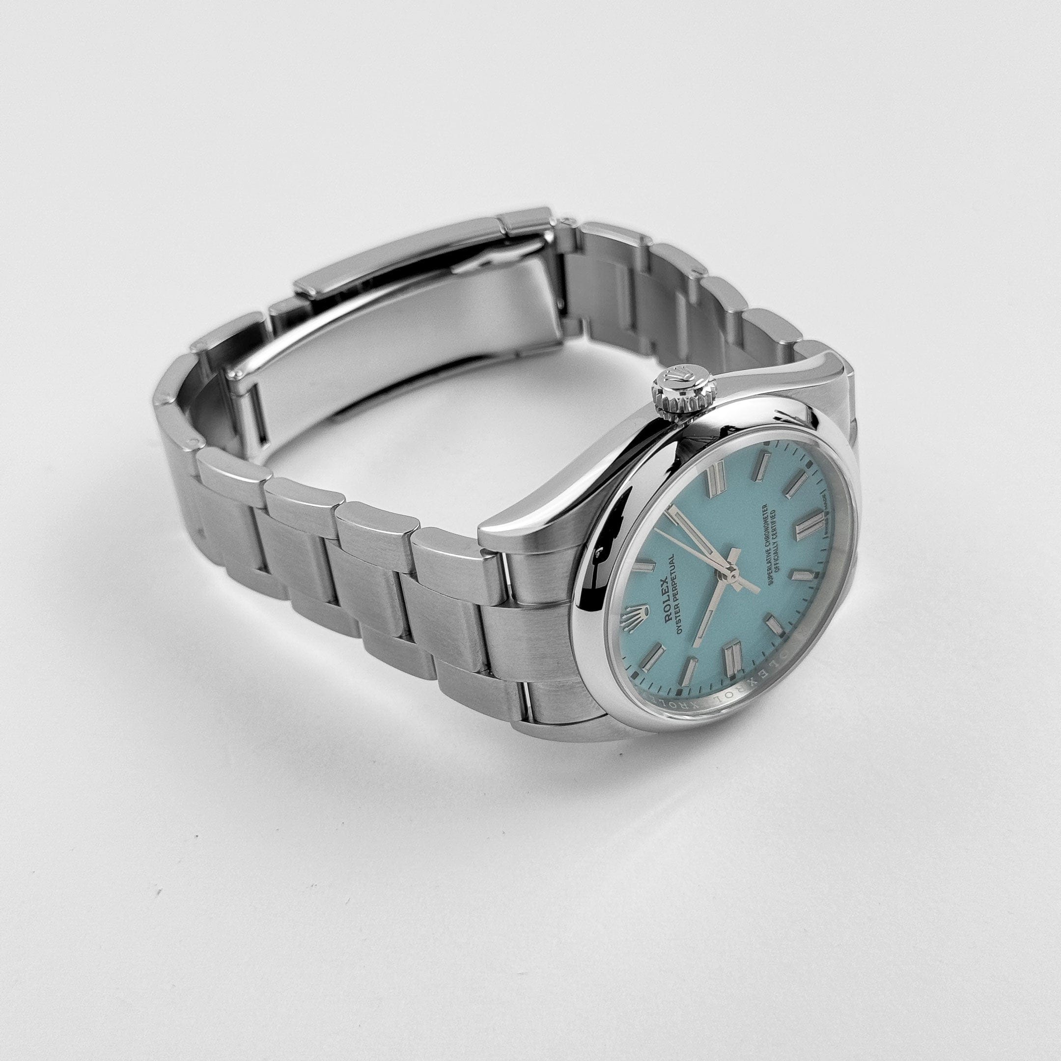 Rolex Oyster Perpetual 36 126000 Stainless Steel Turquoise Dial (2025)