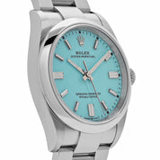Rolex Oyster Perpetual 36 126000 Stainless Steel Turquoise Dial