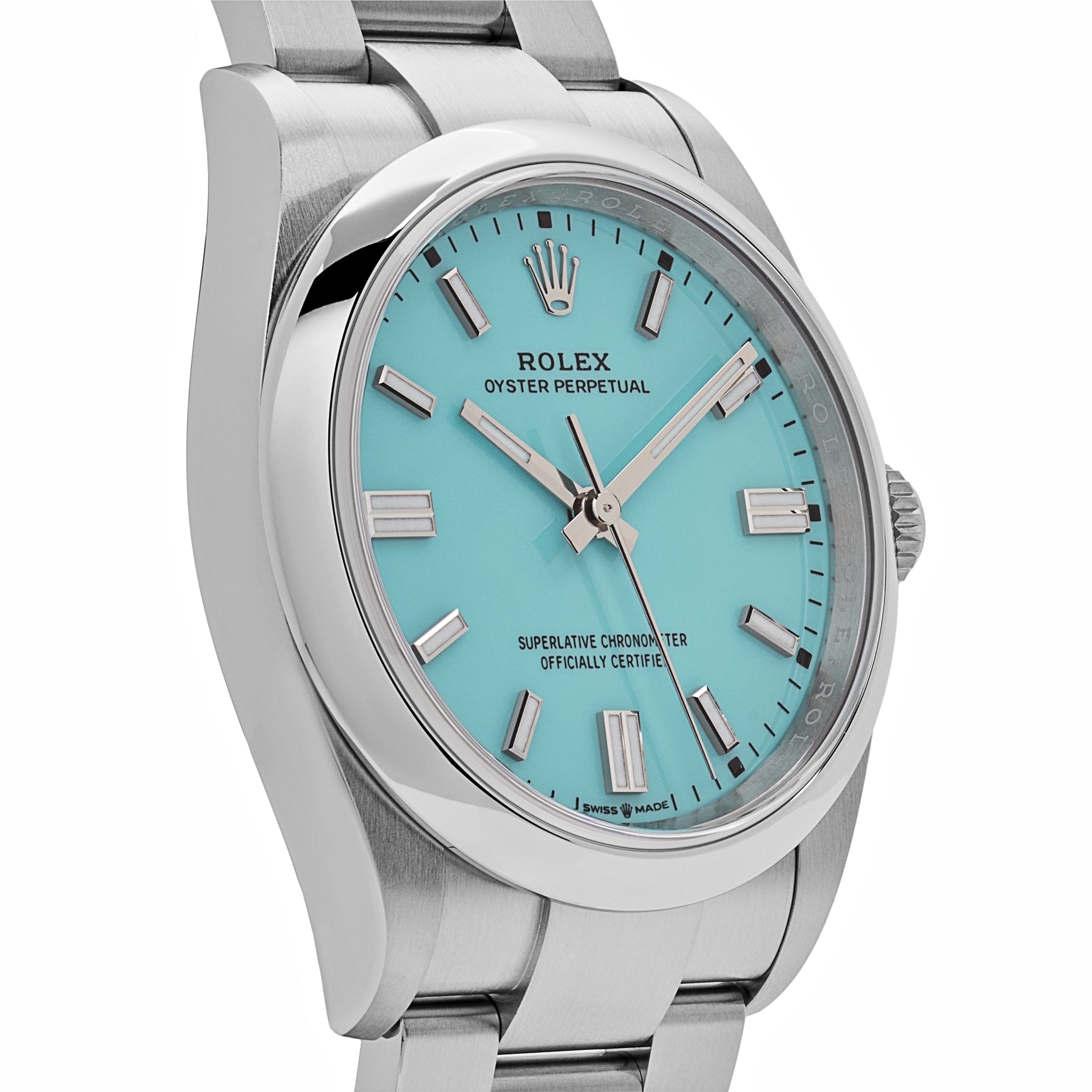 Rolex Oyster Perpetual 36 126000 Stainless Steel Turquoise Dial