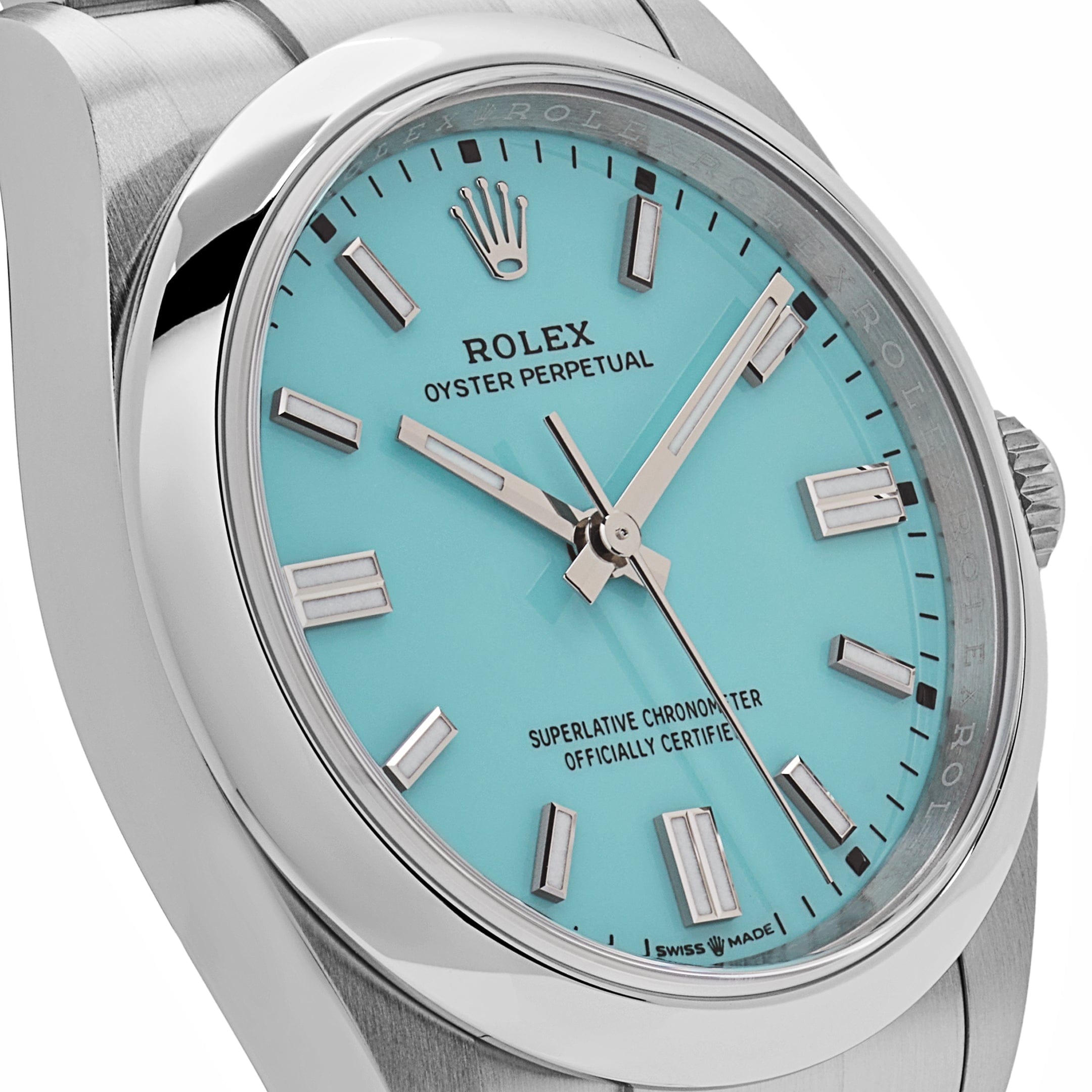 Rolex Oyster Perpetual 36 126000 Stainless Steel Turquoise Dial