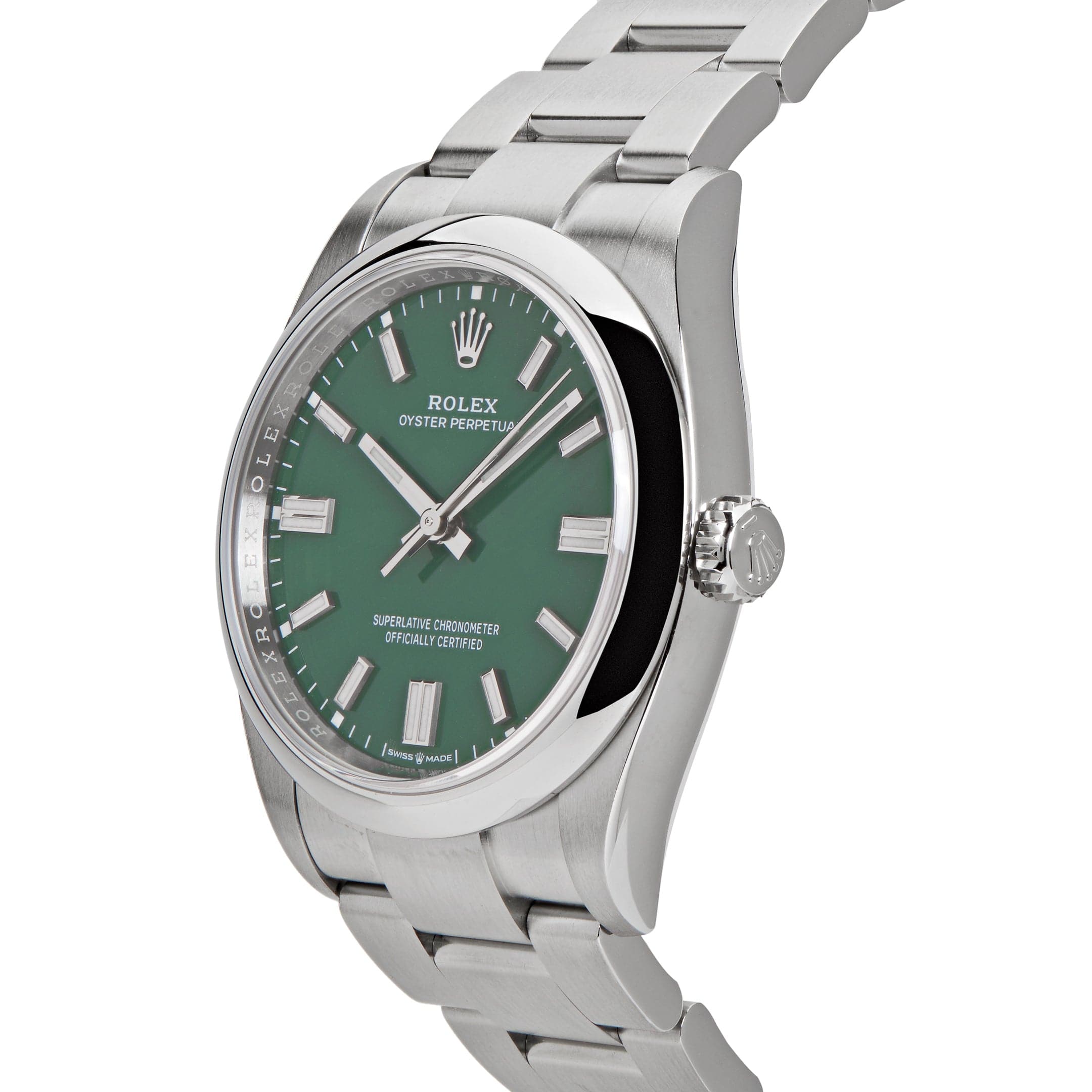 Rolex Oyster Perpetual 36mm Green Dial 126000 Wrist Aficionado